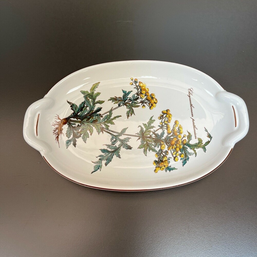 Villeroy & Boch Botanica Chrysanthemum Parthenium Serving Plate Handles 10 3/8" - Picture 3 of 6